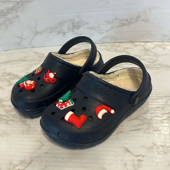 Crocs jibbets Christmas Santa theme sandals clogs shoes size 11 - Picture 8 of 8